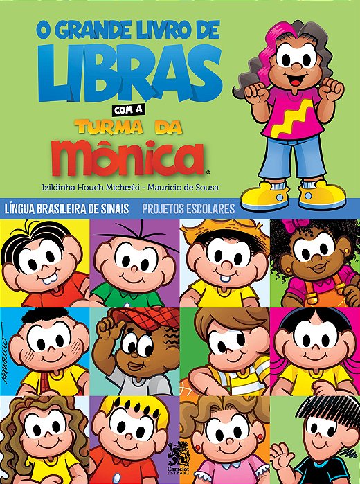O Grande Livro De Libras Com A Turma Da Mônica..-