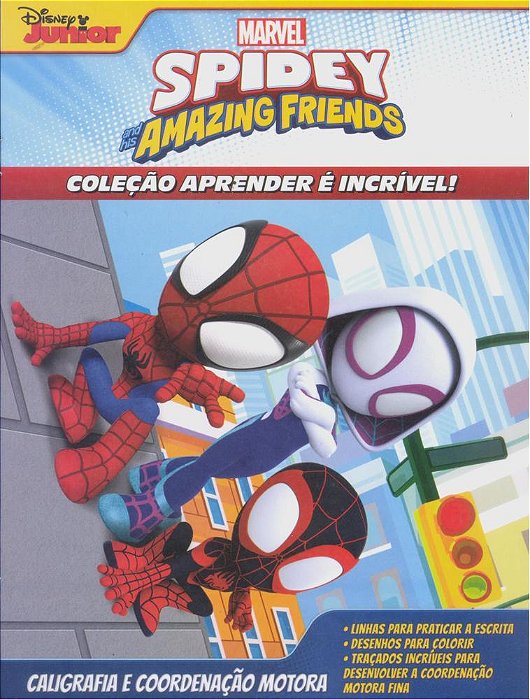 Aprender É Incrível Marvel - Spidey Caligrafia E Coordenação Motora