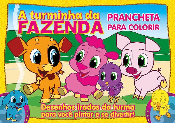 Turminha Da Fazenda - Prancheta Para Colorir