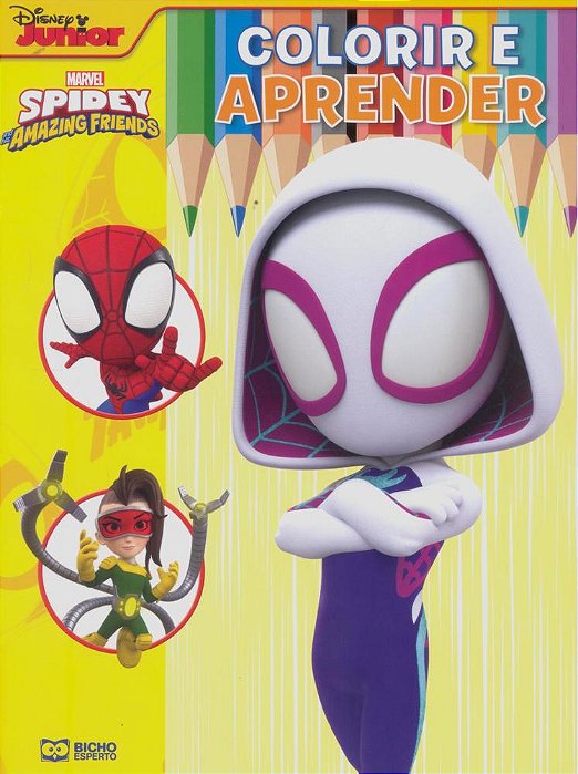 Colorir E Aprender Marvel - Spidey 2 Fantasma