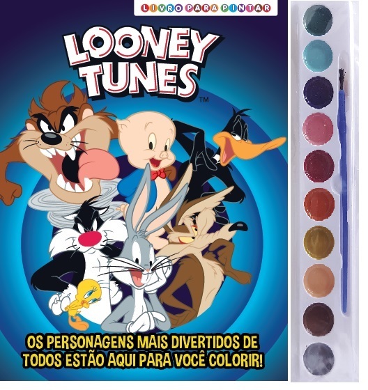 Looney Tunes Livro Para Pintar Com Aquarela