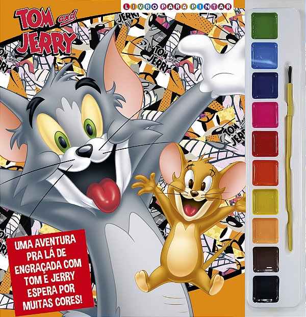 Tom E Jerry Livro Para Pintar Com Aquarela