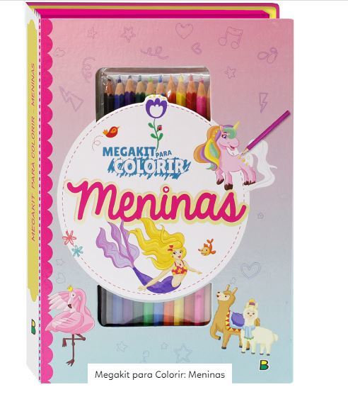Megakit Para Colorir: Meninas