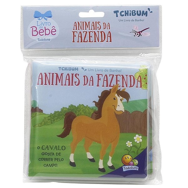 Tchibum Um Livro De Banho! Animais Da Fazenda