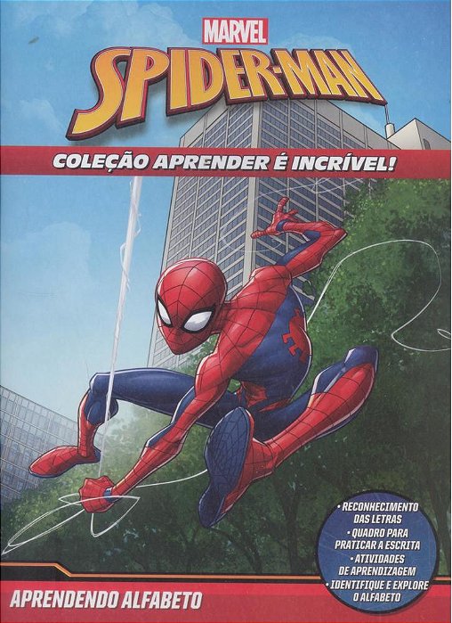 Aprender É Incrível Marvel - Homem Aranha Aprendendo O Alfabeto