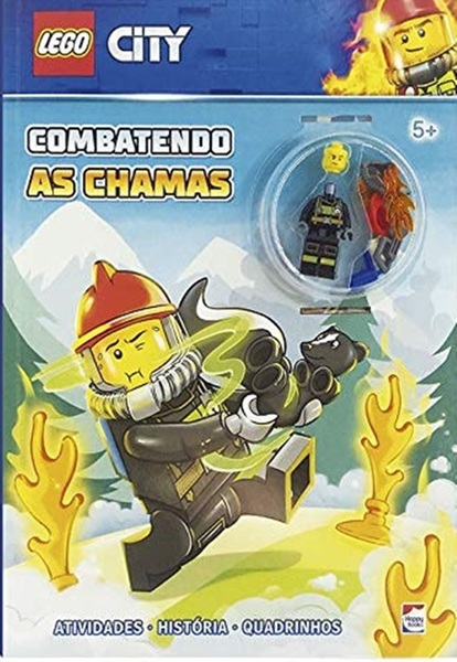 Lego City - Combatendo As Chamas - Livro Com Miniatura