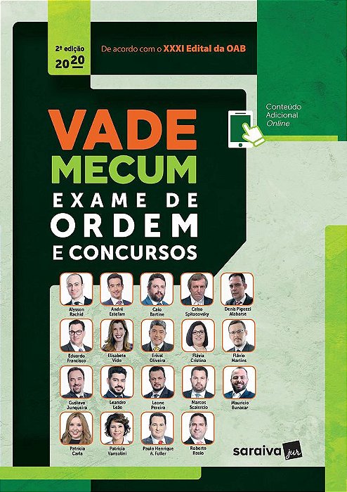 Vade Mecum Exame De Ordem E Concursos - Livro Com Conteúdo Online - 2ª Edição 2020