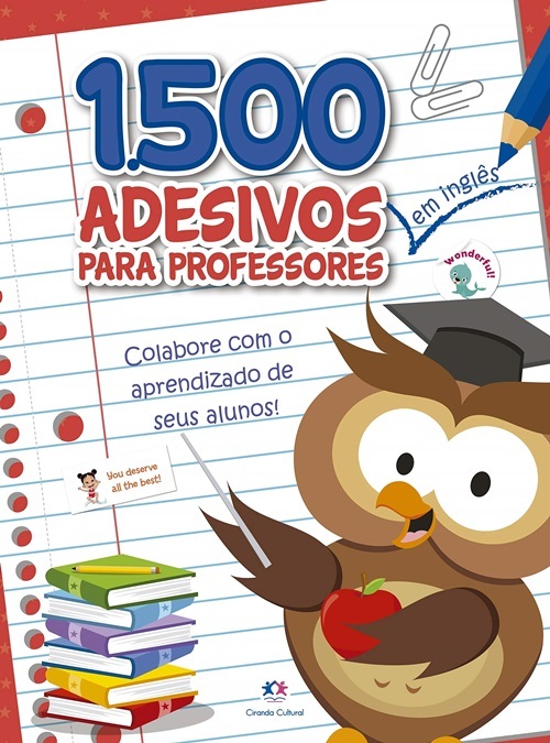 1500 Adesivos - Colabore Com O Aprendizado De Seus Alunos Inglês