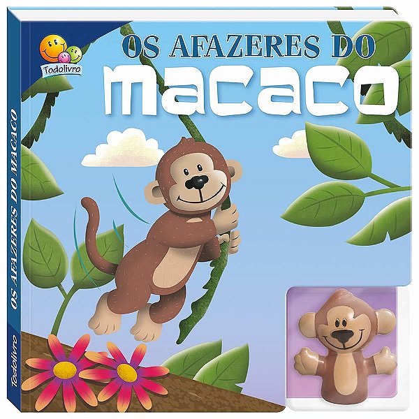 Os Afazeres Do Macaco - Dedoche-Leia E Brinque - Livro Com Dedoche