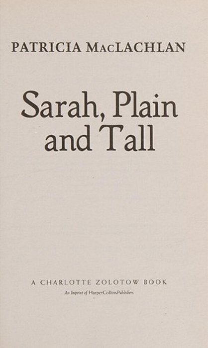 Sarah, Plain And Tall-..
