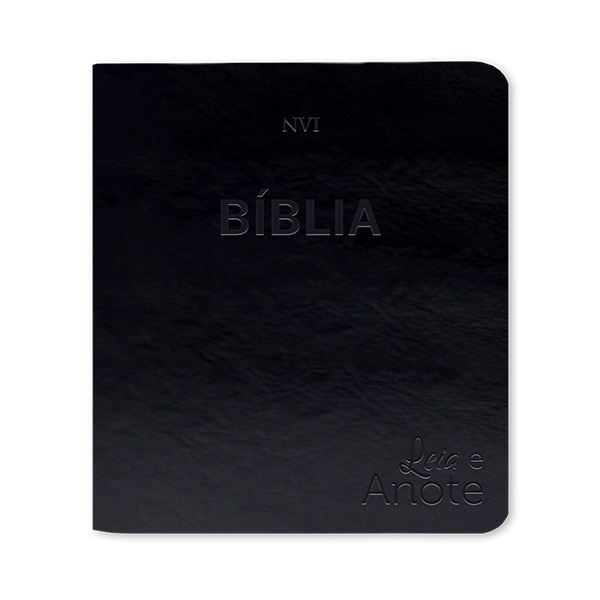 Bíblia Nvi — Leia E Anote - Luxo - Preta Bíblia Com Espaço De Anotação