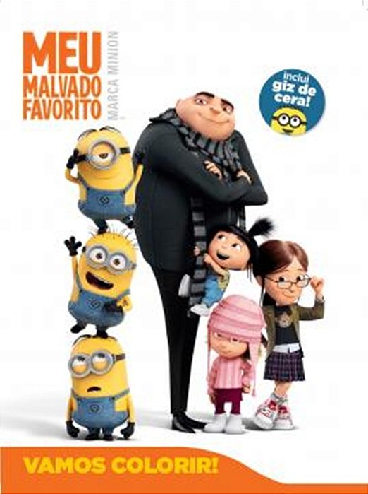 Meu Malvado Favorito - Vamos Colorir! - Incluí Giz De Cera!