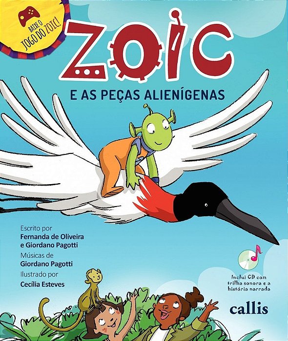 Zoic E As Peças Alienigenas - Livro Com CD De Áudio