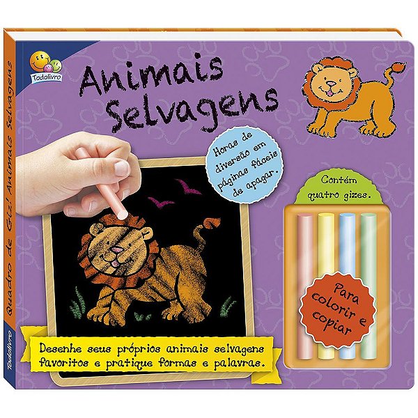Animais Selvagens - Quadro De Giz!