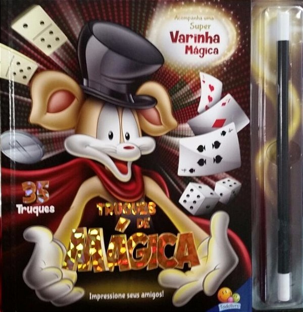 Truques De Mágica - Livro Com Varinha Mágica