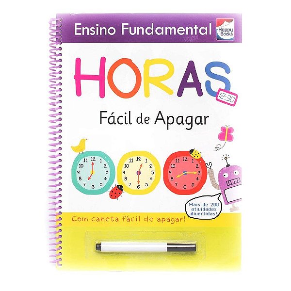 Ensino Fundamental - Facil De Apagar: Horas
