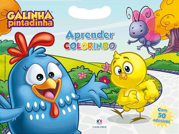 Galinha Pintadinha - Aprender Colorindo Com 50 Adesivos