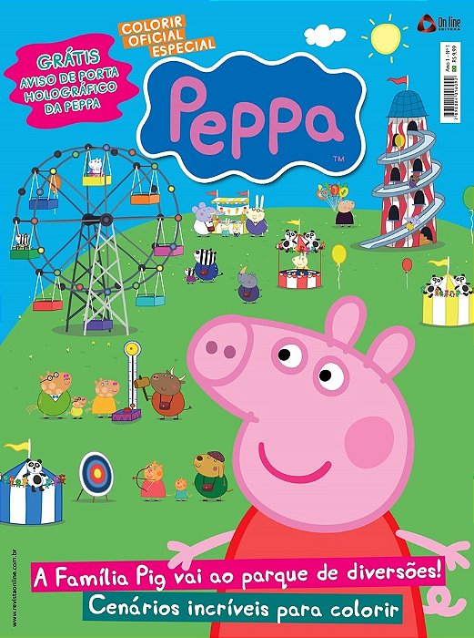 Peppa Pig - Colorir - Especial Oficial A Família Pig Vai Ao Parque De Diversões!