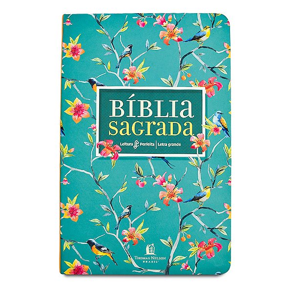 Bíblia Nvi, Couro Soft, Flores, Letra Grande, Leitura Perfeita