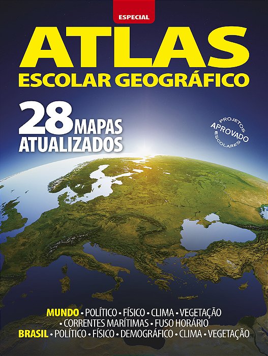Atlas Escolar Geográfico - Especial - 28 Mapas Atualizados