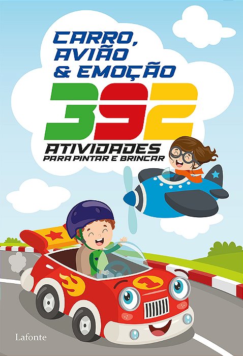 392 Atividades Para Pintar E Brincar Carro, Avião & Emoção