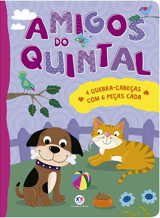 Amigos Do Quintal 4 Quebra-Cabeças Com 6 Peças