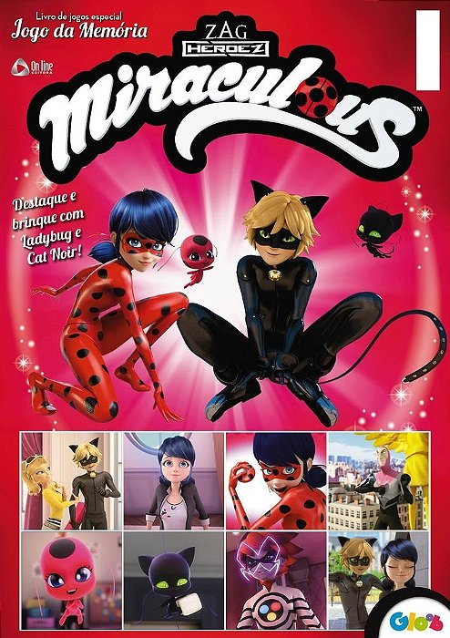 Ladybug - Livro De Jogos Especial - Jogo Da Memória 01 Destaque E Brinque Com Ladybug E Cat Noir!