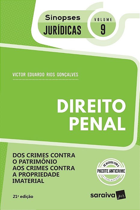 Sinopses - Direito Penal - Dos Crimes Contra O Patrimônio - Vol. 09 - 21ª Edição 2020