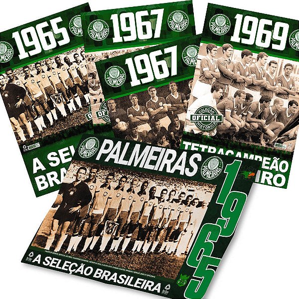 Palmeiras Coleção Oficial Histórica - 4 Pôsteres (Edições 5, 6, 7 E 8)