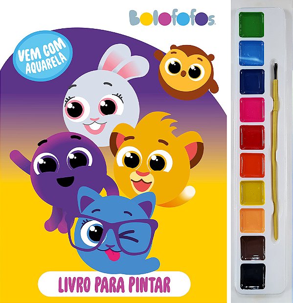 Bolofofos Livro Para Pintar Com Aquarela