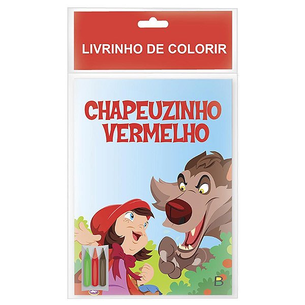 Livrinho De Colorir: Chapeuzinho Vermelho