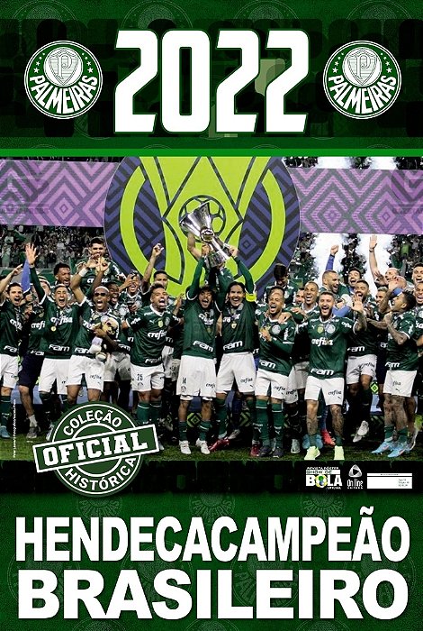 Coleção Oficial Histórica Palmeiras Edição 30 - Pôster Hendecacampeão Brasileiro 2022