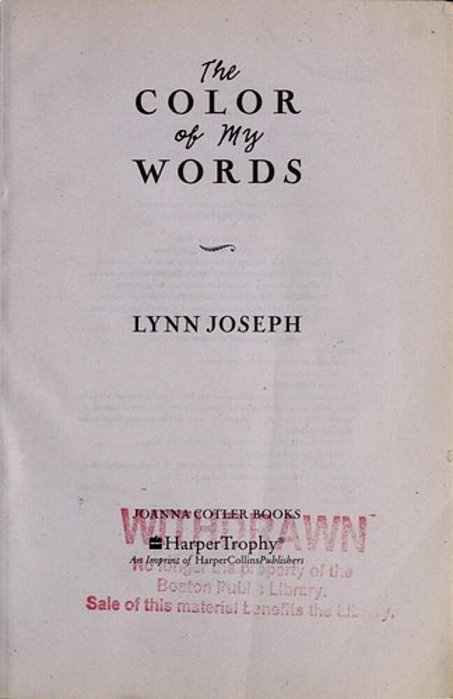 The Color Of My Words..-