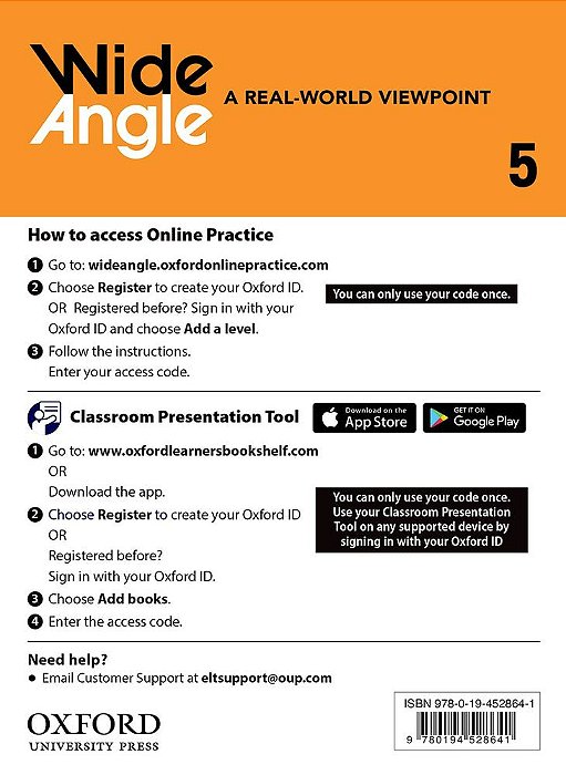 American Wide Angle 5 - Teacher's Access Card..-