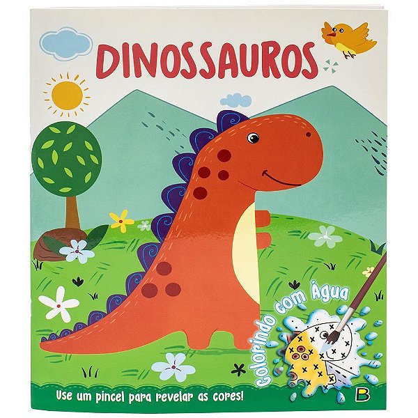 Colorindo Com Água: Dinossauros