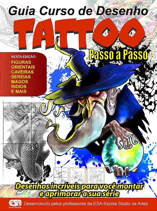 Guia Curso De Desenho Tattoo Passo A Passo