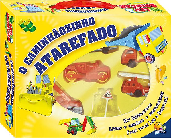 O Caminhãozinho Atarefado - Ler E Brincar - Livro Com Cenário E Personagens