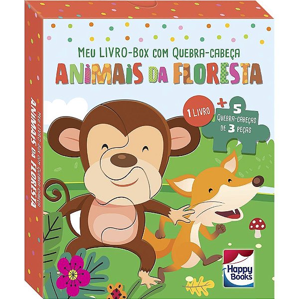 Meu Livro-Box Com Quebra-Cabeça: Animais Da Floresta