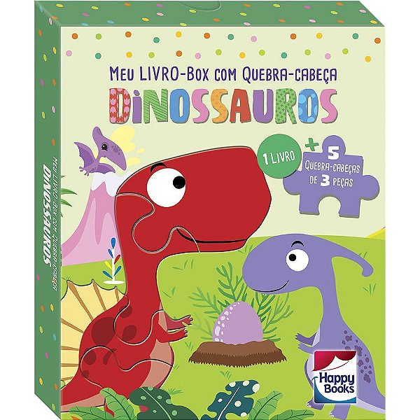 Meu Livro-Box Com Quebra-Cabeça: Dinossauros