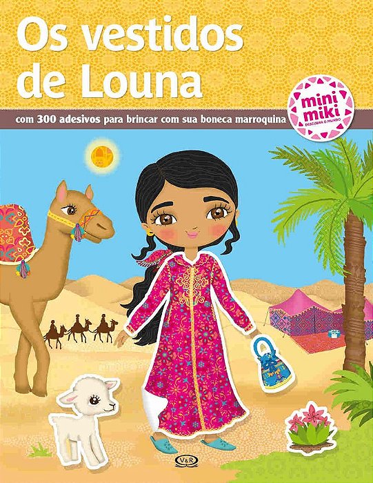 Os Vestidos De Louna - Coleção Minimiki - Livro Com Adesivos