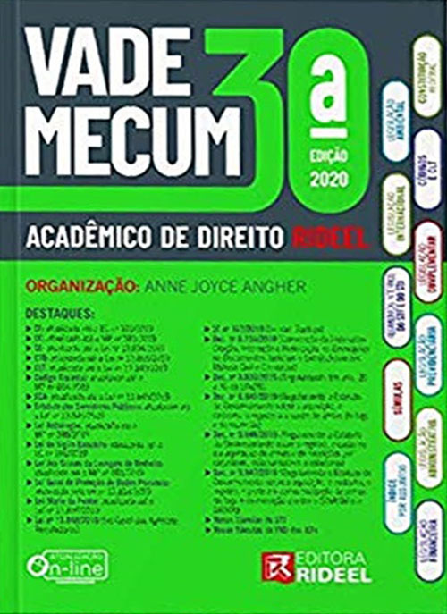 Vade Mecum Acadêmico De Direito - 1º Semestre 2020 - Livro Com Conteúdo Online - 30ª Edição