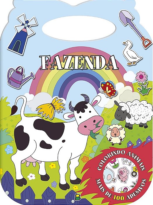 Colorindo Animais - Um Livro Com Alça: Fazenda