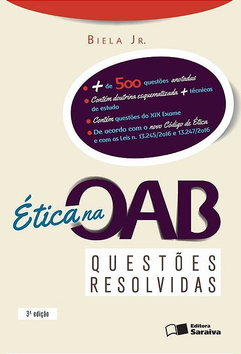 Ética Na Oab: Questões Resolvidas - 3ª Edição De 2013
