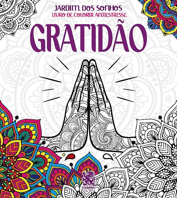 Livro Para Colorir Antiestresse Jardim Dos Sonhos - Gratidão