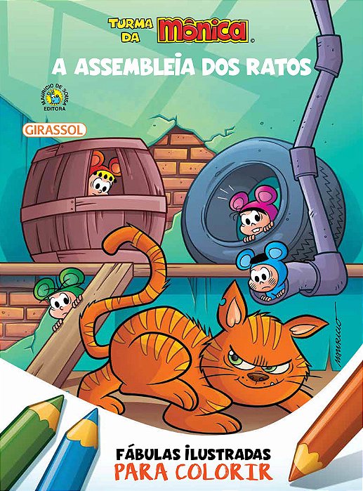 Turma Da Mônica - Fábulas Ilustradas Para Colorir - A Assembléia Dos Ratos