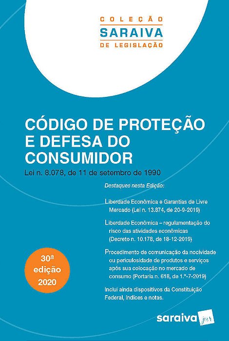 Código De Proteção E Defesa Do Consumidor - Coleção Saraiva De Legislação