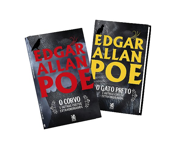 Coleção Edgar Allan Poe - 2 Livros O Gato Preto E Outros Contos Extraordinários + O Corvo E Outros Contos Extraordinários