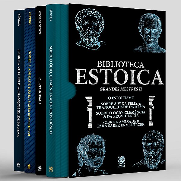 Biblioteca Estoica: Grandes Mestres Volume 02 - Box Com 4 Livros