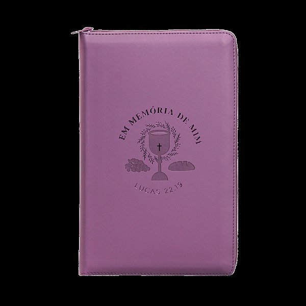 Bíblia Nvi Com Zíper: Em Memória De Mim, Courosoft Roxo Com Toque Emborrachado, Leitura Perfeita: Nova Versão Internacional