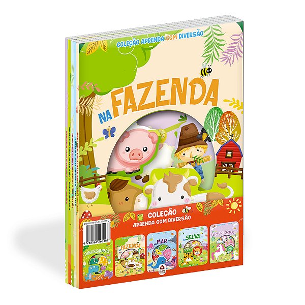 Coleção Aprenda Com Diversão - Kit Com 4 Livrinhos